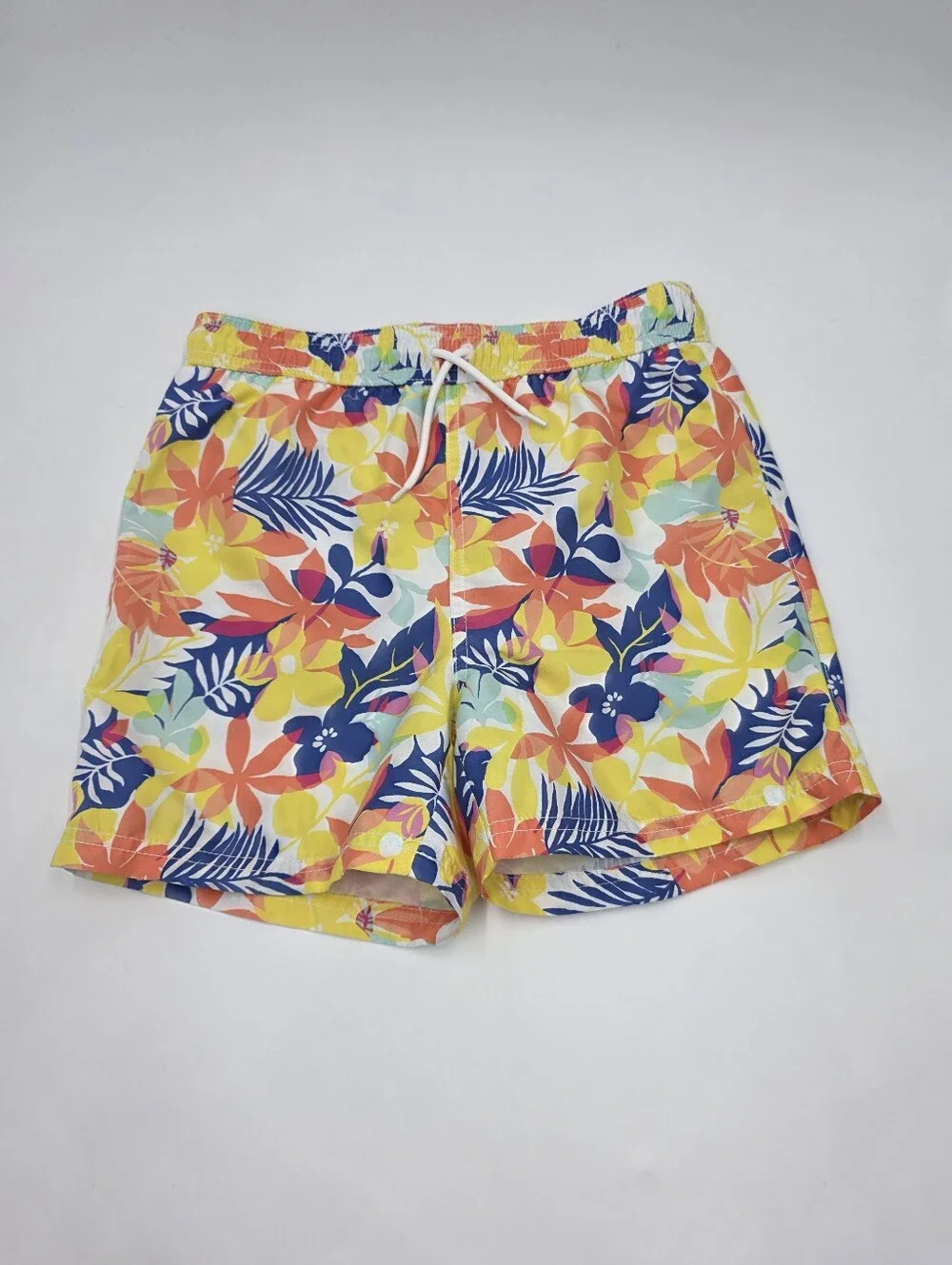 Janie and Jack boys' tropical print swim trunks size 8